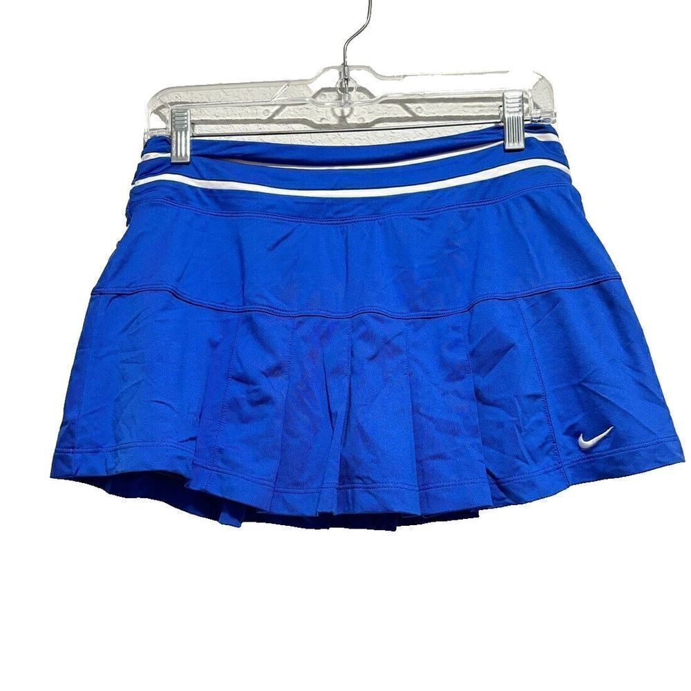 Nike Dri-Fit Essential Victory Tennis Women's Athletic Mini Skort Medium in Blue